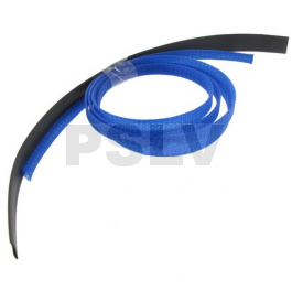 Q-HS-0014  Quantum Servo Braid 1m with 240mm Blue heat shrink OD7mm  